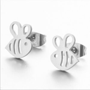 Bee stainless steel boutique earrings new